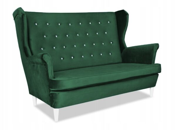 Zestaw wypoczynkowy mebli uszak Diana sofa fotele pufy komplet - obrazek 2