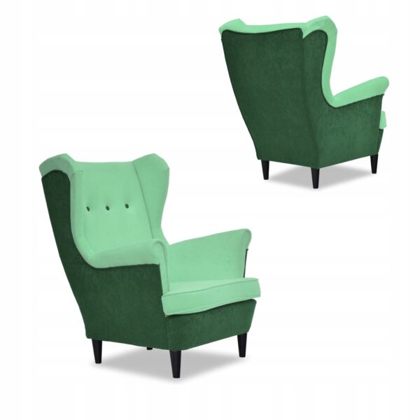 Zestaw wypoczynkowy ARI DUO sofa fotele zielono - miętowy - obrazek 7