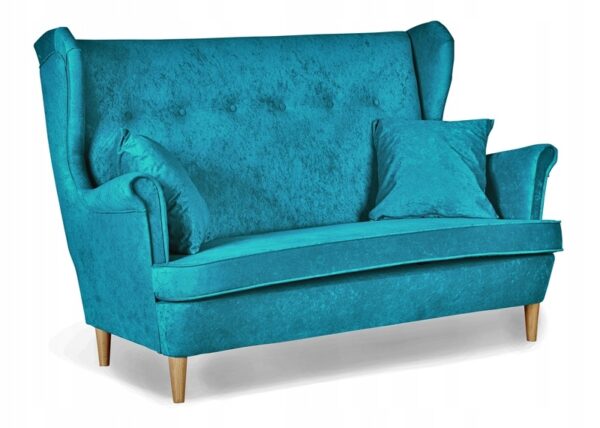 Zestaw wypoczynkowy mebli uszak Ari sofa fotele pufy komplet - obrazek 2