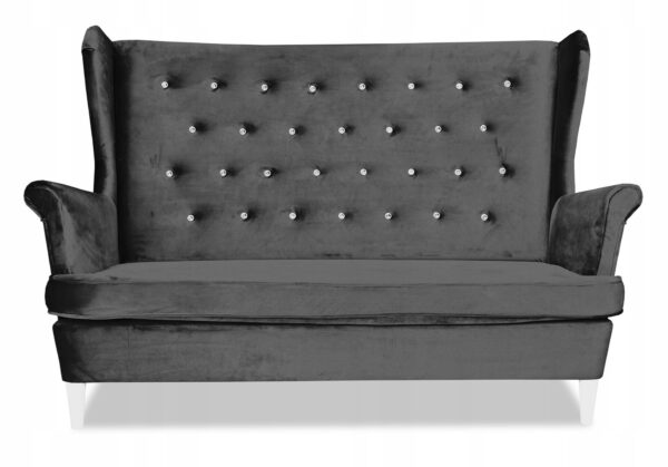Zestaw wypoczynkowy mebli uszak Diana sofa fotele pufy komplet - obrazek 3