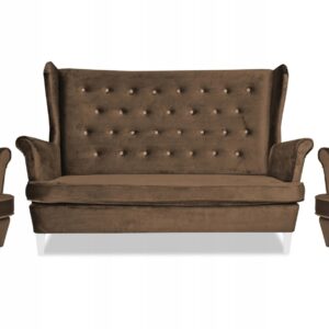 Zestaw wypoczynkowy mebli uszak Diana sofa fotele skandynawskie