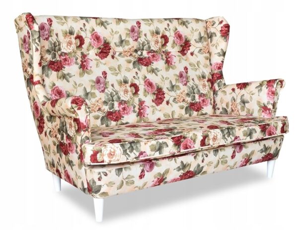 Zestaw wypoczynkowy mebli uszak Ari Print sofa fotele pufy komplet - obrazek 2