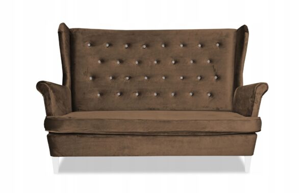 Zestaw wypoczynkowy mebli uszak Diana sofa fotele pufy komplet - obrazek 3