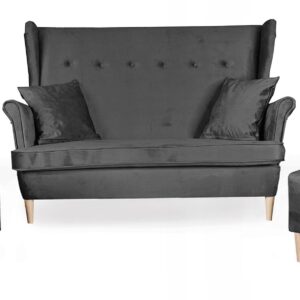 Zestaw wypoczynkowy mebli uszak Ari sofa fotele pufy komplet
