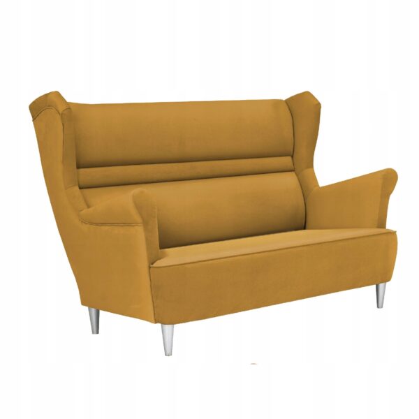 Zestaw wypoczynkowy mebli uszak Zoja sofa fotele pufy komplet nowy - obrazek 2