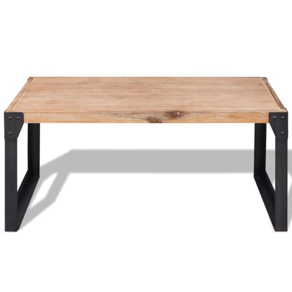 Stolik kawowy z drewna akacjowego 100x60x45 cm - obrazek 2