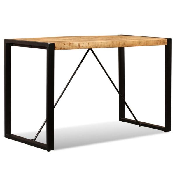 Stół jadalniany, surowe drewno mango, 120 cm - obrazek 2