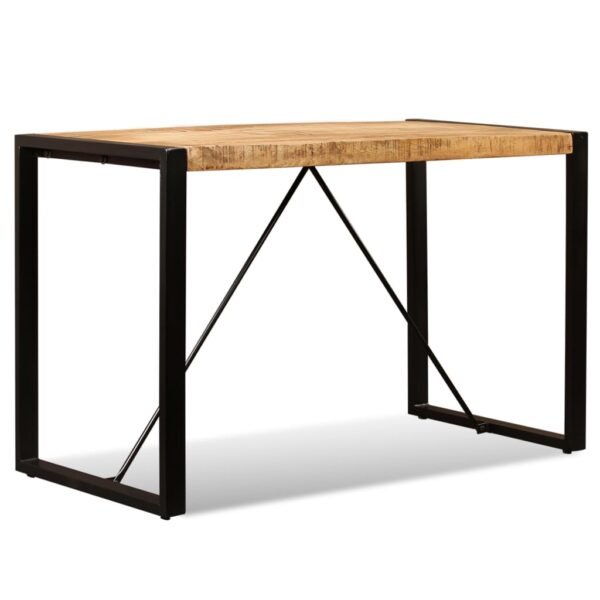 Stół jadalniany, surowe drewno mango, 120 cm - obrazek 3