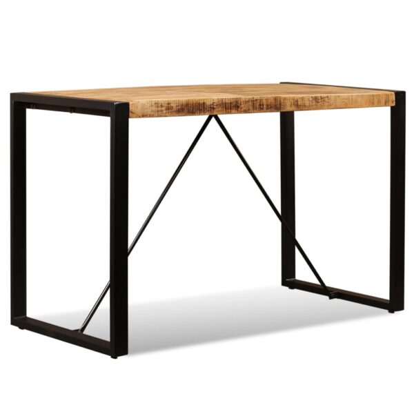 Stół jadalniany, surowe drewno mango, 120 cm - obrazek 5