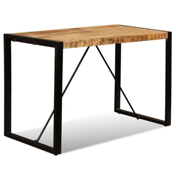 Stół jadalniany, surowe drewno mango, 120 cm - obrazek 8