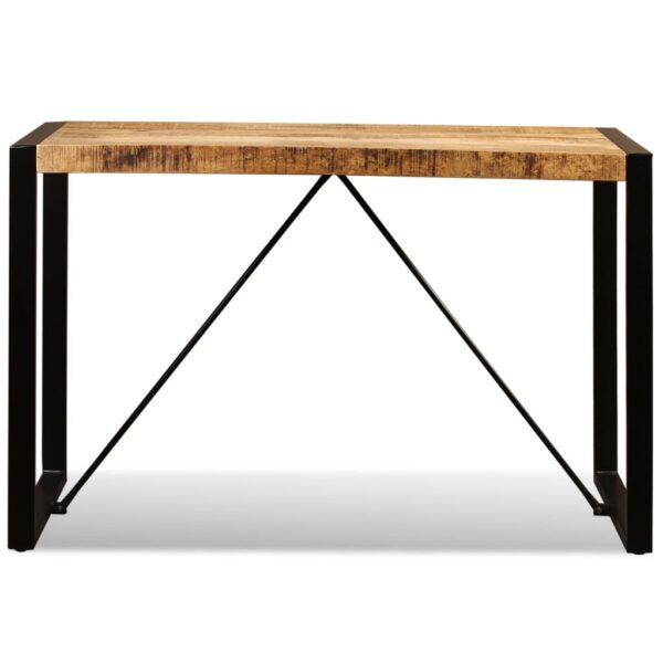 Stół jadalniany, surowe drewno mango, 120 cm - obrazek 9