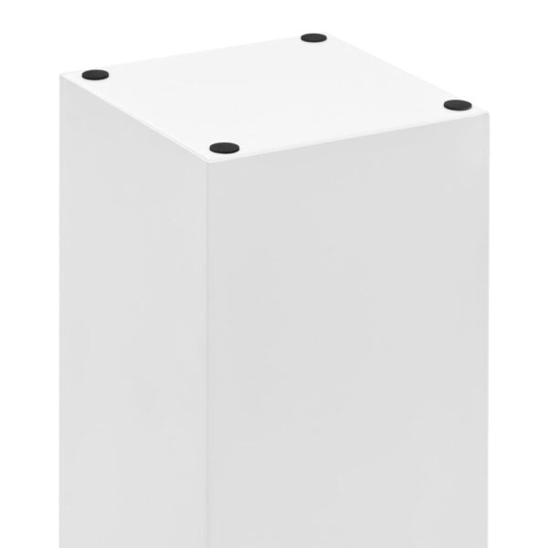 Stojak na parasole, design w kamyki, stalowy, biały - obrazek 4