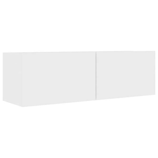 Szafki TV, 4 szt., białe, 100x30x30 cm, materiał drewnopochodny - obrazek 5