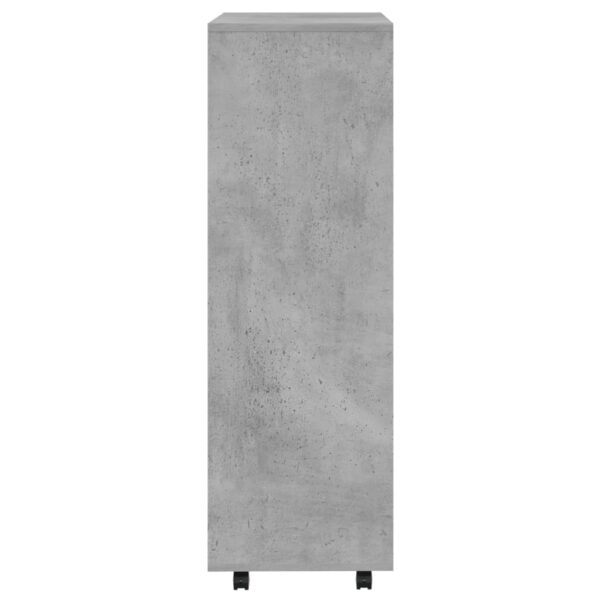 Szafka garderobiana, szarość betonu, 80x40x110 cm, płyta - obrazek 6