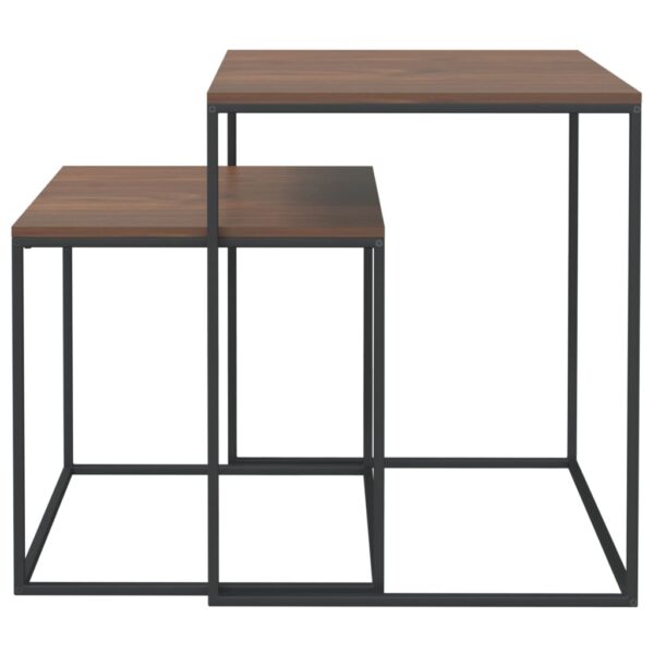 Zestaw stolików kawowych 2 szt. materiał drewnopochodny i metal - obrazek 3