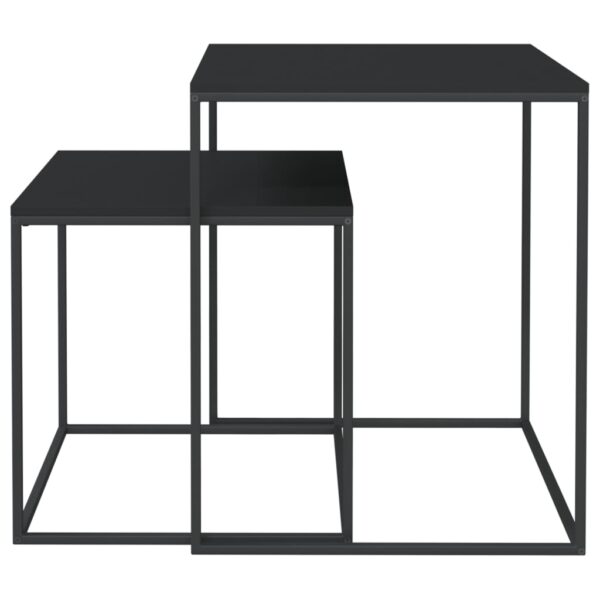 Zestaw stolików kawowych, 2 szt., materiał drewnopochodny/metal - obrazek 3