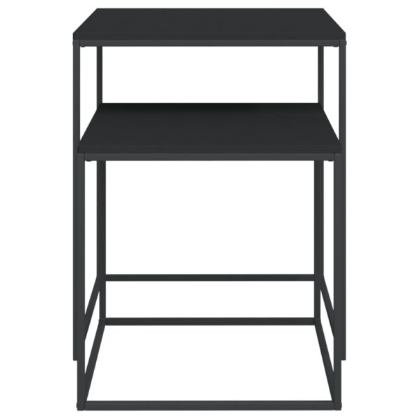 Zestaw stolików kawowych, 2 szt., materiał drewnopochodny/metal - obrazek 4