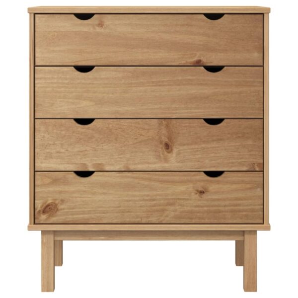 Komoda OTTA, 76,5x39,5x90 cm, lite drewno sosnowe - obrazek 3