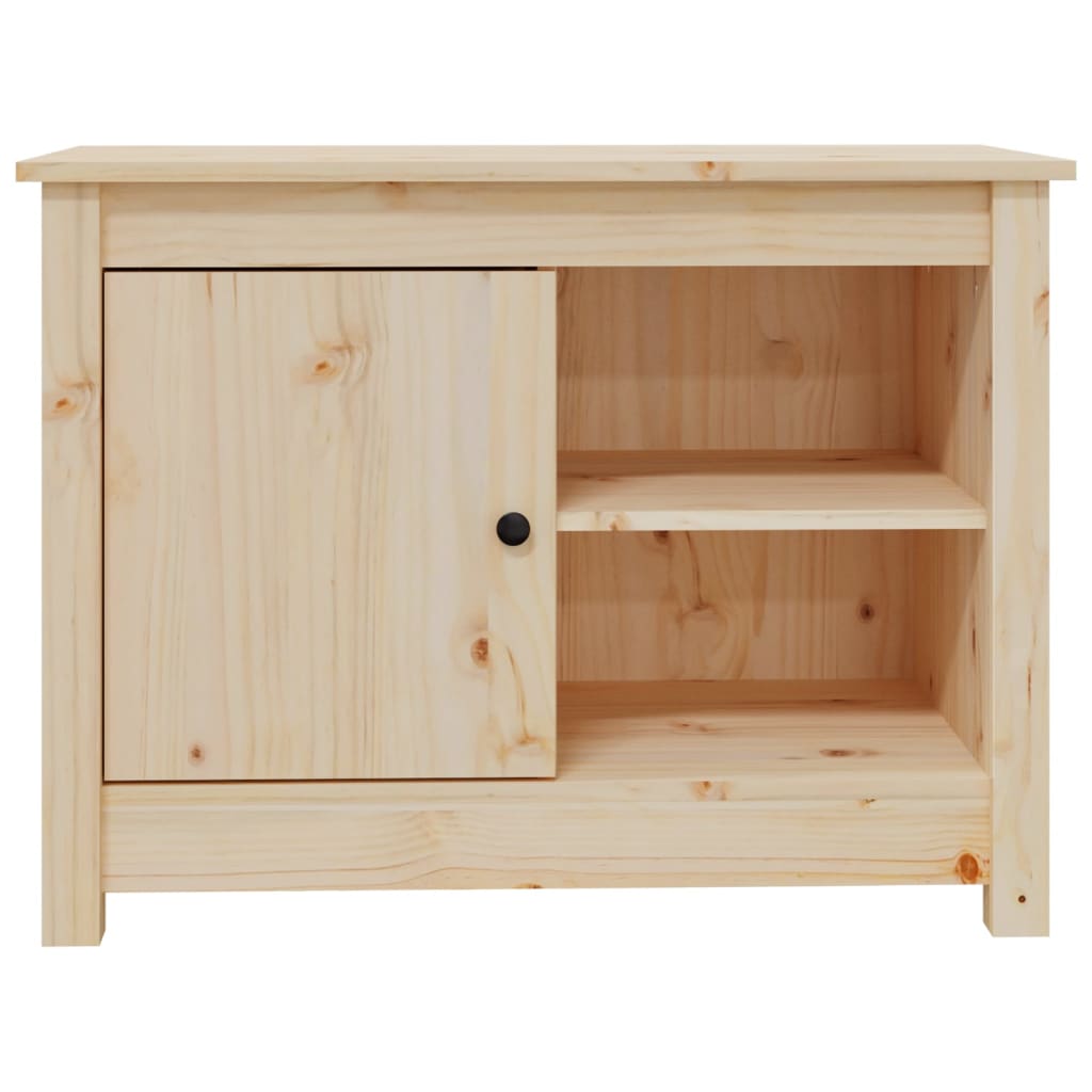 Szafka pod telewizor, 70x36,5x52 cm, lite drewno sosnowe - obrazek 6