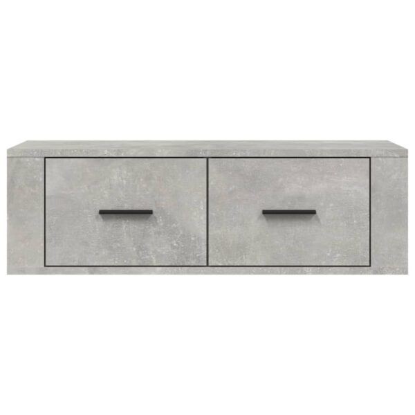 Wisząca szafka TV, szarość betonu, 80x36x25 cm - obrazek 6
