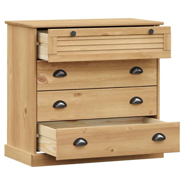 Komoda VIGO, 80x40x76 cm, lite drewno sosnowe - obrazek 5