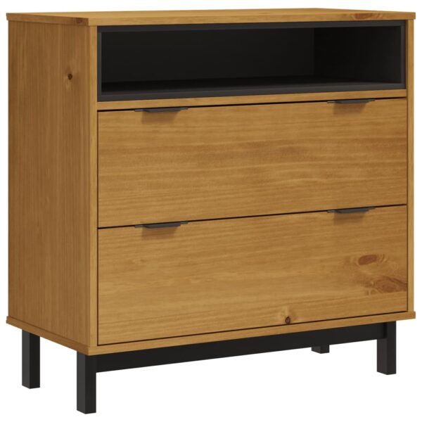 Komoda FLAM, 80x40x80 cm, lite drewno sosnowe - obrazek 2