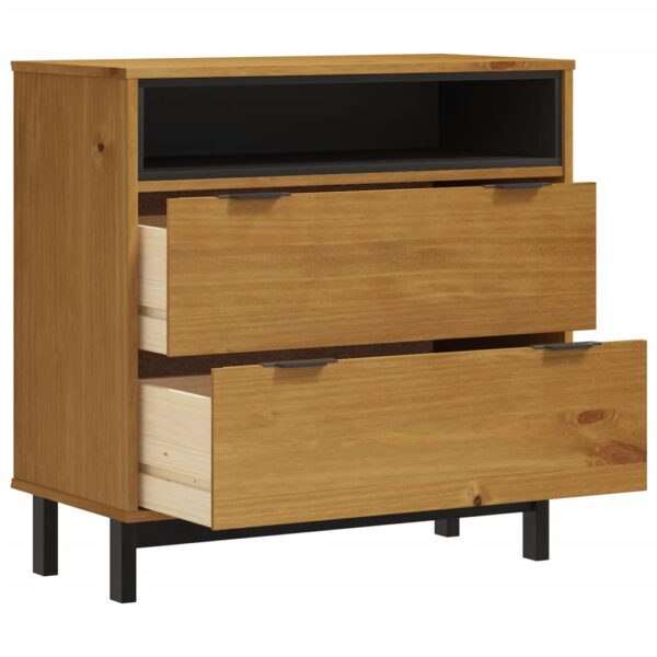 Komoda FLAM, 80x40x80 cm, lite drewno sosnowe - obrazek 4