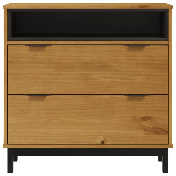 Komoda FLAM, 80x40x80 cm, lite drewno sosnowe - obrazek 5