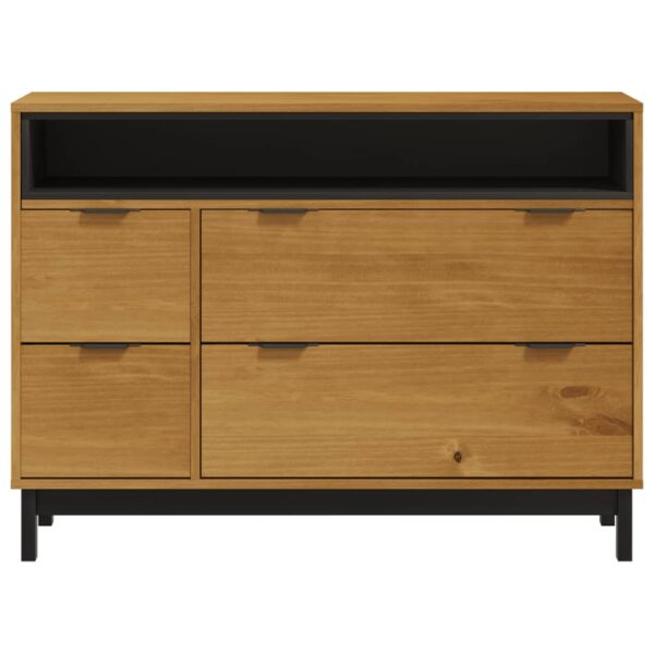 Komoda FLAM, 110x40x80 cm, lite drewno sosnowe - obrazek 5