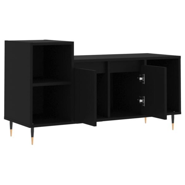 Szafka pod TV, czarna, 100x35x55 cm, materiał drewnopochodny - obrazek 6