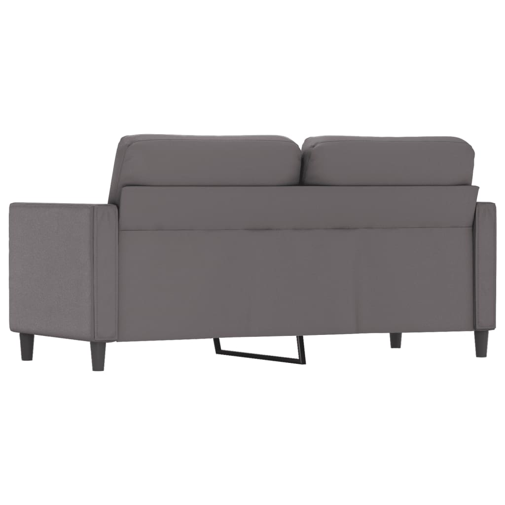 2-osobowa sofa, szary, 140 cm, sztuczna skóra - obrazek 5