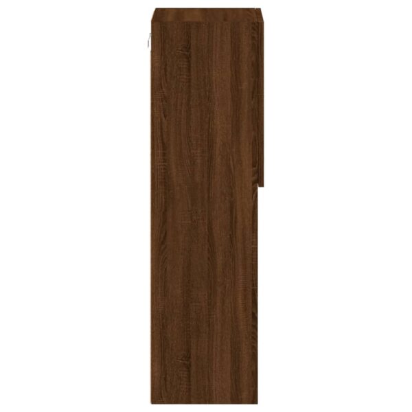 Szafki TV, z LED, 2 szt., brązowy dąb, 30,5x30x102 cm - obrazek 10