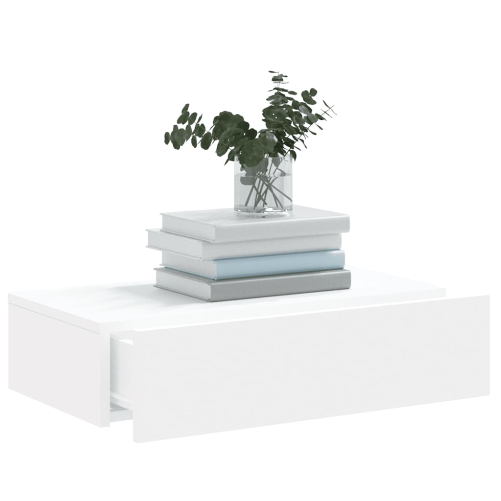 Szafka telewizyjna z LED, biała, 60x35x15,5 cm - obrazek 5
