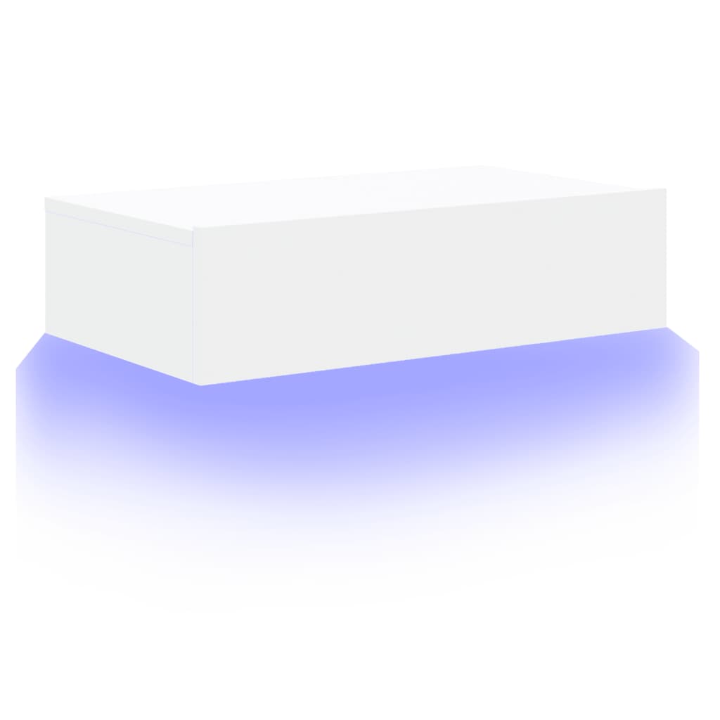 Szafka telewizyjna z LED, biała, 60x35x15,5 cm - obrazek 6