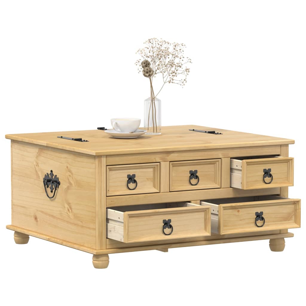 Skrzynia Corona, 90x78x45 cm, lite drewno sosnowe