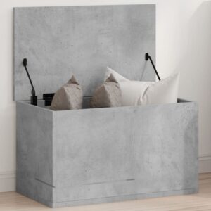 Skrzynia, szarość betonu, 60x35x35 cm, materiał drewnopochodny