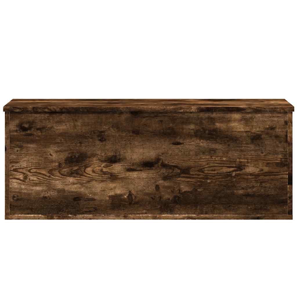 Skrzynia, przydymiony dąb, 90x35x35 cm, materiał drewnopochodny - obrazek 4