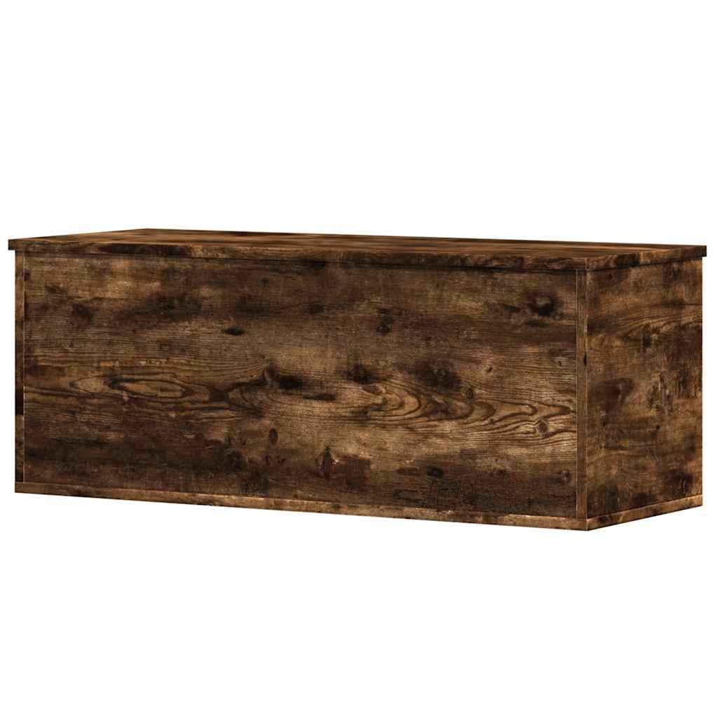 Skrzynia, przydymiony dąb, 90x35x35 cm, materiał drewnopochodny - obrazek 6