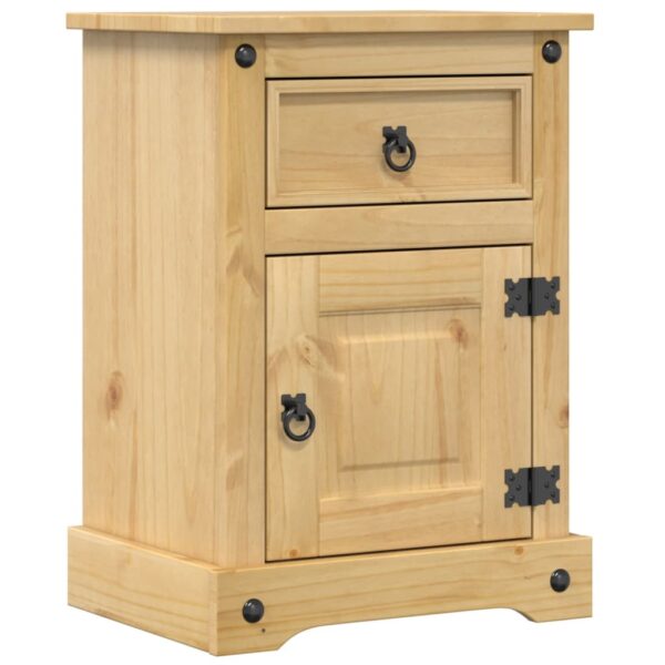 Szafka nocna Corona, 45x35x64 cm, lite drewno sosnowe - obrazek 2