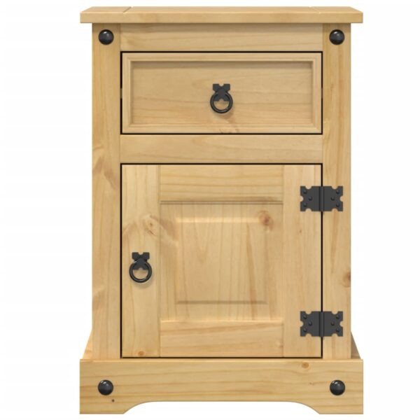 Szafka nocna Corona, 45x35x64 cm, lite drewno sosnowe - obrazek 4