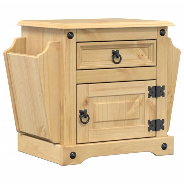 Szafka nocna Corona, 45x35x47,5 cm, lite drewno sosnowe - obrazek 2