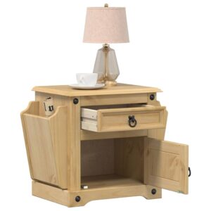 Szafka nocna Corona, 45x35x47,5 cm, lite drewno sosnowe