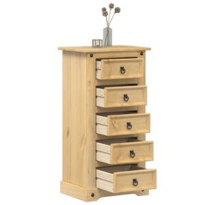Szafka nocna Corona, 53x39x103 cm, lite drewno sosnowe