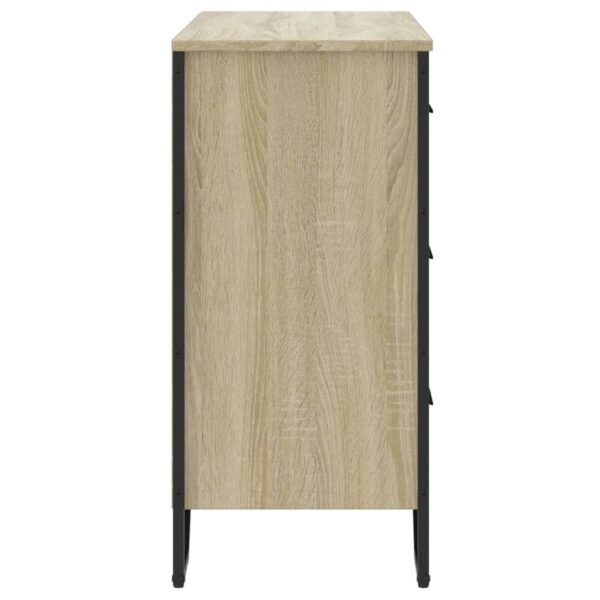 Komoda, dąb sonoma, 91x35,5x74,5 cm, materiał drewnopochodny - obrazek 5