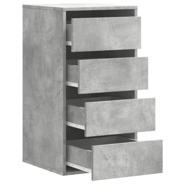 Komoda, szarość betonu, 40x41x76 cm, materiał drewnopochodny - obrazek 5