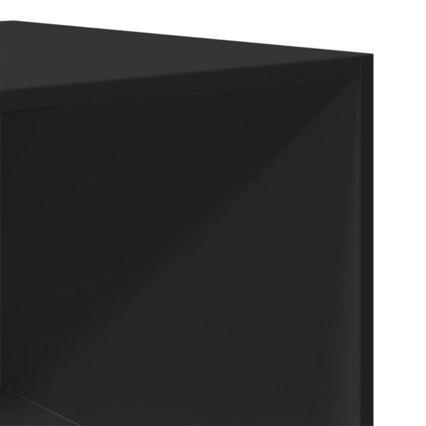 Szafa, czarna, 100x50x200 cm, materiał drewnopochodny - obrazek 8