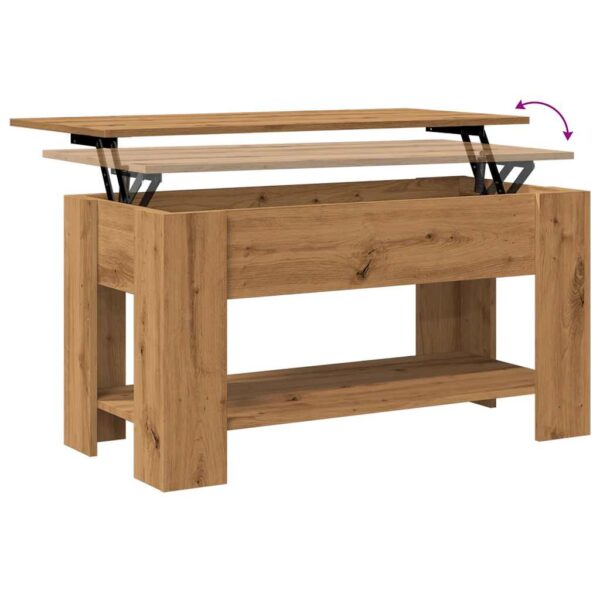 Stolik kawowy Artisan Oak 101x49x52 cm Drewno klejone - obrazek 8