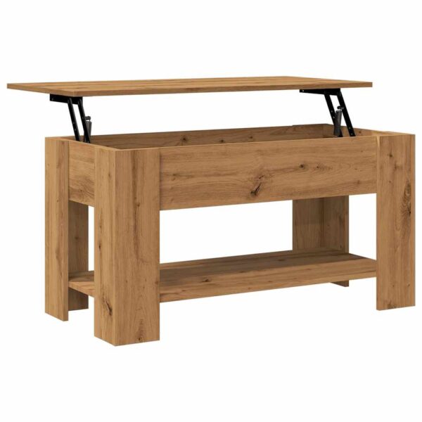 Stolik kawowy Artisan Oak 101x49x52 cm Drewno klejone - obrazek 9