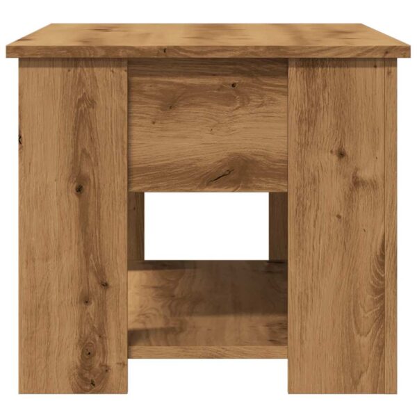 Stolik kawowy dąb artisan 79x49x41 cm Drewno klejone - obrazek 6