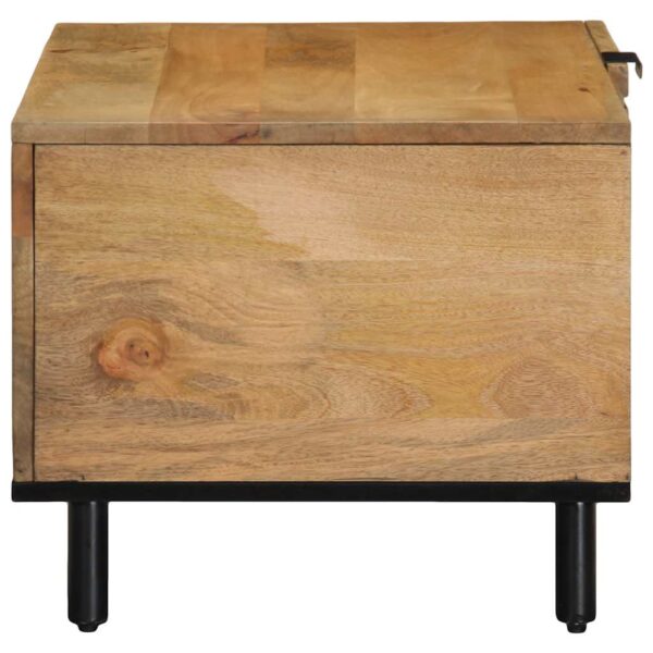 Stolik kawowy Brązowy 80x50x40 cm Drewno lite Mango - obrazek 4